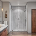 Veincut Gray Shower Wall